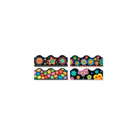 Trend Enterprises Trend Brights on Black Terrific Trimmers Variety Pack, 156' Long, 1 Pack T92919